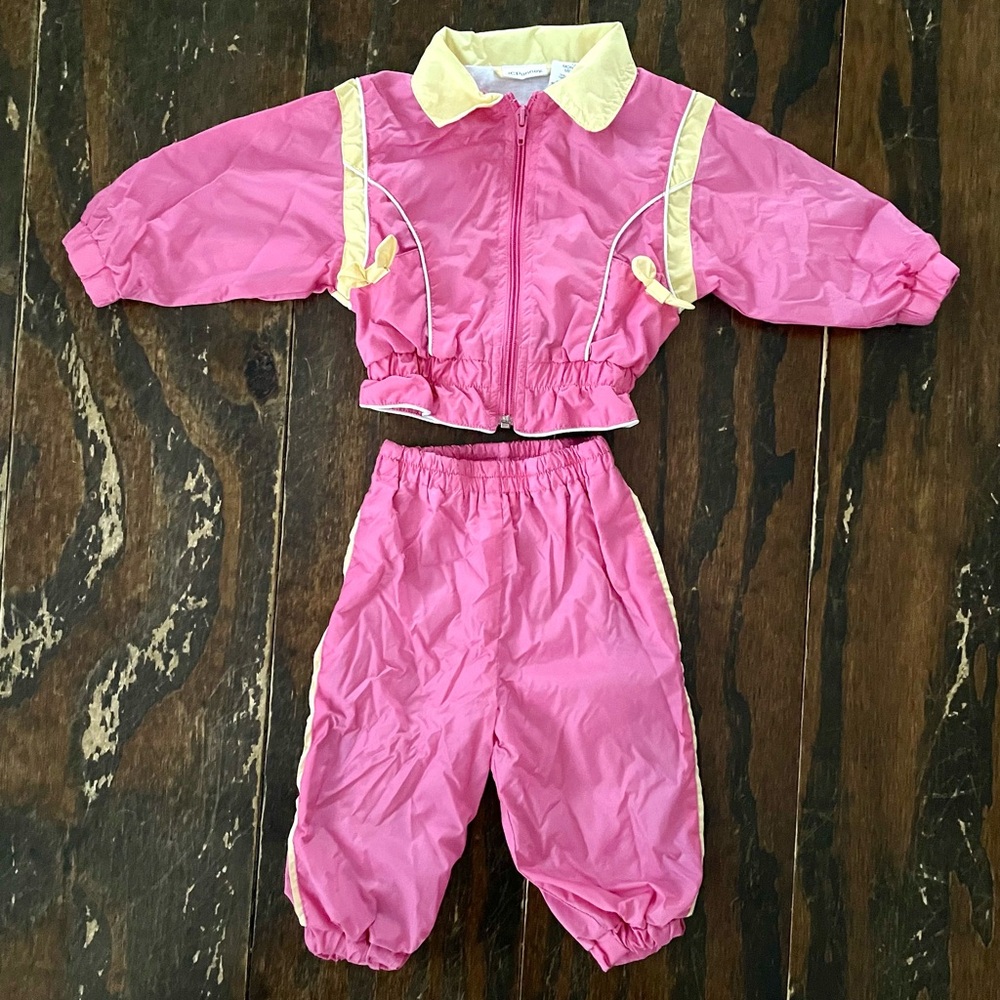 Vintage! JCPenney 12 Months Girls Windbreaker Set
